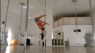 Pole Dance Choreography  Habits of my Heart IntermediateAdvanced [upl. by Riada5]