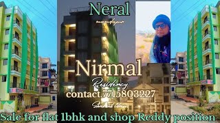 Nirmal Residency sale for flat 1bhk and shop Rera project loan available OC cc achuka hai Neral west [upl. by Bron354]