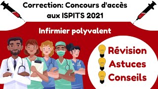 Correction concours daccès aux ISPITS 2021👩🏻‍⚕️ épreuve SVT ➡️ infirmier polyvalent 🔺 partie 1 [upl. by Nimra]