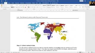 1746 Lab  Test Network Latency with Ping and Traceroute [upl. by Cirdec]