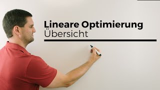 Lineare Optimierung Übersicht Ablauf Grundlagen Variablen Nebenbedingung Zielfunktion [upl. by Chobot]