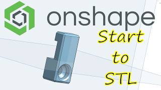 Basic OnShape Tutorial for 3D Printing  Designing a Simple Functional Part [upl. by Bottali]