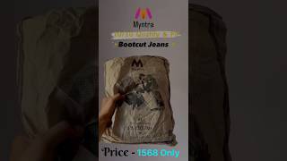 Bootcut Jeans 👖 ✨Myntra  Review💥Unboxing⚡️ Pepe Jeans  Only1568Rs Link in description 👌 [upl. by Saduj]