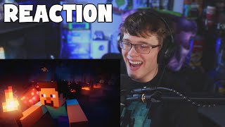 Minecraft Caves amp Cliffs Update Part II Official Trailer REACTION [upl. by Logan314]