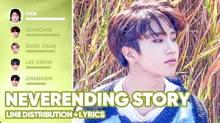 Stray Kids  Neverending Story 끝나지 않을 이야기 Line Distribution  Lyrics Color Coded PATREON REQUESTED [upl. by Inalej]