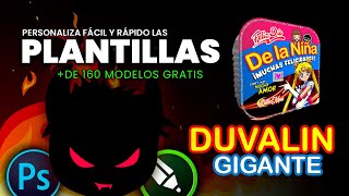 Descarga GRATIS 140 plantillas Duvalin Gigante y aprende a personalizarlas [upl. by Ydak492]