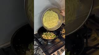 Prawn chilli lime pasta prawnpastapastarecipesshortsviral short [upl. by Ahcirt]