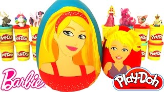 2 Huevos Sorpresas de Barbie y Chelsea en Español Plastilina Play Doh [upl. by Anayra]