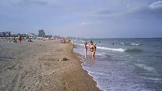 Beach walk in Romania summer 2024  part 42  Mamaia [upl. by Euseibbob]