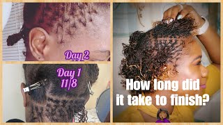 Should You Do Your Own DIY Sisterlocks  Microlocs  How Does It Take To Install Microlocs [upl. by Gisela882]