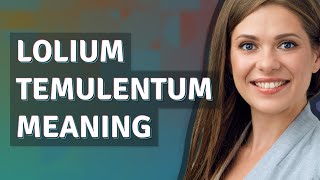 Lolium temulentum  meaning of Lolium temulentum [upl. by Hose]