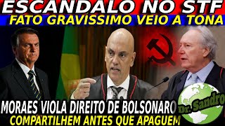 1 EXPLODIU ESCÂNDALO NO STF MÁSCARA DE LULA CAIU MORAES VIOLA DIREITO DE BOLSONARO [upl. by Vinnie]