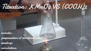 Titration oxalic acid vs kmno4 class 12 practical readings and calculation file [upl. by Marilou295]