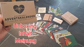 Unboxing quotDeine Zweisamkeitquot Adventskalender Inhalt Feedback Empfehlung Meinung [upl. by Reteid944]