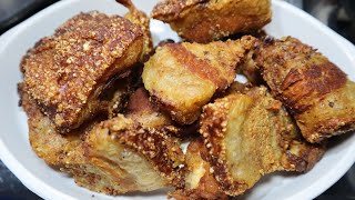 LECHON KAWALI RECIPE  the best Technique for CRISPY Lechon Kawali  Chicharon Bagnet [upl. by Eanad]