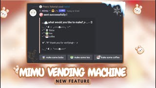 CUTE MIMU VENDING MACHINE WITH BUTTON RESPONDERS IN JUST 3 MINS  DISCORD TUTORIAL [upl. by Roxy226]