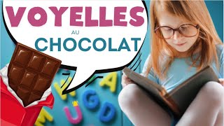 🌈 VOYELLES au CHOCOLAT 🍫  lalphabet en samusant  dessin anime enfant bébé maternelle ✅ [upl. by Ttik673]