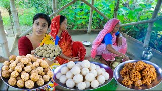 দুর্গাপুজো স্পেশাল নাড়ু রেসিপি  Tiler Naru  Narkel Naru [upl. by Forbes]