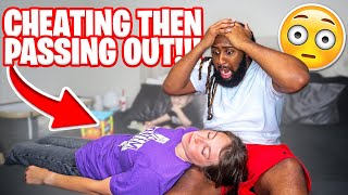 APOLOGIZING For CHEATING Then PASSING OUT PRANK On Boyfriend [upl. by Kreit]