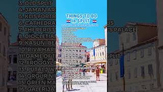 Things To Do In SPLIT 🇭🇷 visitsplit travelcroatia touristattraction [upl. by Othella]