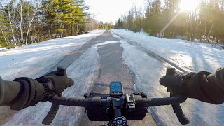 Winter Bike Commute POV [upl. by Randene639]