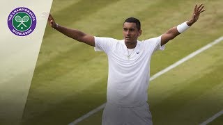 Nick Kyrgios saves nine match points against Richard Gasquet at Wimbledon [upl. by Huebner]