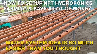 How to Setup Easy DIY Hydroponic Farming at Home Water System Setup Using PVC Pipes [upl. by Swihart]