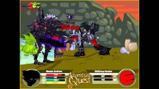 AdventureQuest AQ BattleOn Level 150 XGuardian Pure Warrior The End [upl. by Idalia]