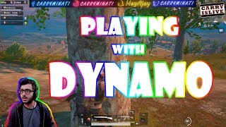 PLAYING WITH DYNAMO  CARRYMINATI  PUBG MOBILE HIGHLIGHTS [upl. by Yelahs]