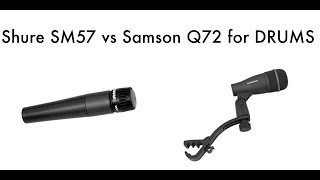 Shure SM57 vs Samson Q72 [upl. by Adalie322]