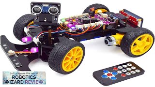 Adeept Smart Car Kit – Compatible with Arduino IDE – DIY STEM Review [upl. by Llekim]