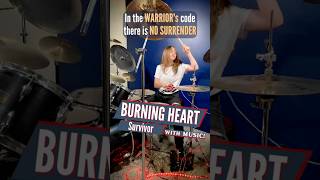 Survivor  Burning Heart Drum Cover  Drummer Cam Covered LIVE by Female Teen Drummer Lauren Young [upl. by Justis384]