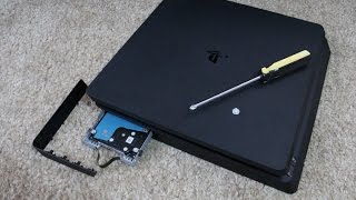 Tutorial How to Change PS4 Slim Hard Drive and Install System Software [upl. by Aniretac39]