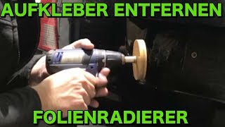 Aufkleberreste ganz einfach entfernen mit dem Folienradierer [upl. by Annoirb323]