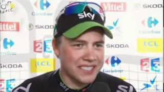 STAGE 17  Interview  Stage Winner Edvald Boasson HAGEN [upl. by Avahc]