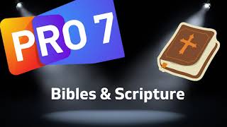 Propresenter 7 Tutorial  Bibles amp Scripture [upl. by Leodora]