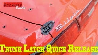 Trunk Latch Repair  Nissan 240sx [upl. by Athena]