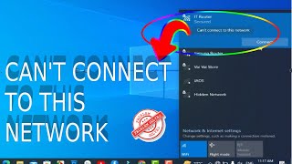 Solved Can’t Connect To This Network Error On Windows 1011 [upl. by Gnoix]