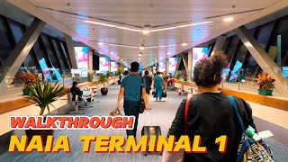 NAIA TERMINAL 1  Airport Walkthrough [upl. by Imorej]