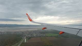 Landing at Basel Mulhouse Freiburg airportBSL [upl. by Aihsot]