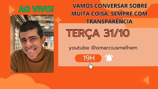 A LIVE DE VOLTA NESSA TERÇA 31 às 19H  PAPO AO VIVO E FRANCO SOBRE TUDO omarciusmelhem [upl. by Karlotte]