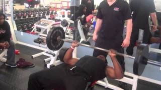 SSTs NFL Combine Prep Max Bench Press  Junior Turner [upl. by Burbank36]