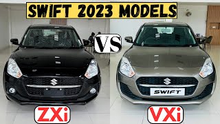 70000 की बचत😱 New 2023 Swift VXi VS Swift ZXi🔥 Which Variant Is VFM Detailed Comparison [upl. by Fabron]