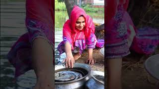 গ্রামের মেয়ে পুকুরে 💞💞 shorts shortsvideo shortsviral shortvideo [upl. by Lerrehs]