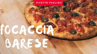 Focaccia Barese  Ricetta come Panificio Fiore Bari [upl. by Ireg133]