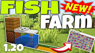 Minecraft 120  Easiest Unlimited Loot AFK Fish Farm  Tutorial BedrockJava [upl. by Eiramik]