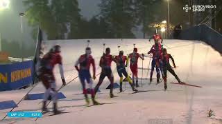 Skiskyting Verdenscup 2425 Løp 3 Stafett Menn Kontiolahti Finland [upl. by Esiahc]