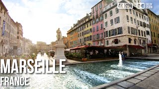 Marseille Notre Dame de la Garde to Vieux Port  🇫🇷 France 4K HDR Walking Tour [upl. by Nudd]