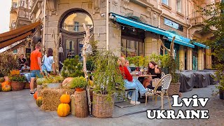 Ukraine Lviv Walking Tour Exploration of the Central Part of the City and nearby streets 4K 2023 [upl. by Eira]