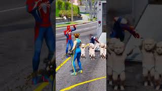 GTA V  RUBY SAVING BABIES FROM SPIDERMAN Coffin Dance Theme Song COVER [upl. by Fermin664]